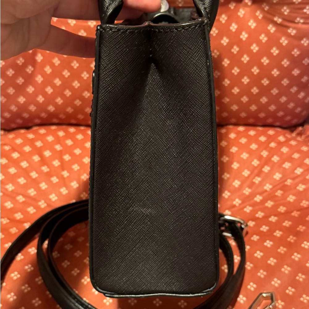 Rebecca Minkoff Black Leather Mini Bag w/ Crossbody Strap - Picture 5 of 10